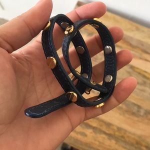 Wrap around leather bracelet